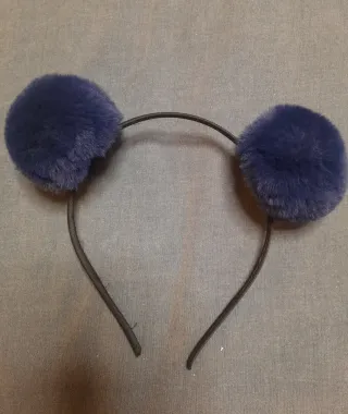 3 Diademas Pompones Peluche