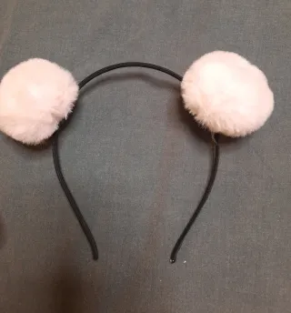 3 Diademas Pompones Peluche