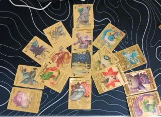 Colección Cartas Pokémon Oro Charizard Mewtwo