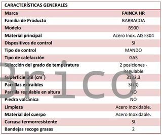Barbacoa Gas Serie 500 - B900
