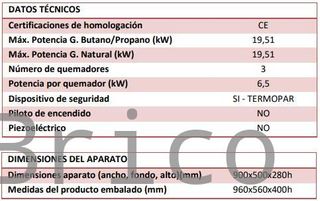 Barbacoa Gas Serie 500 - B900