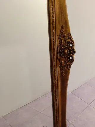 Espejo madera tallado dorado