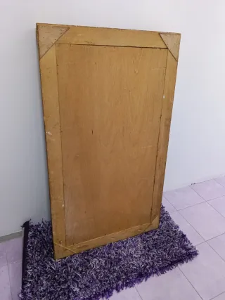 Espejo madera tallado dorado