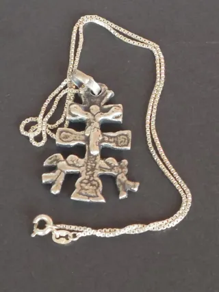 Colgante Cruz Caravaca Plata 925