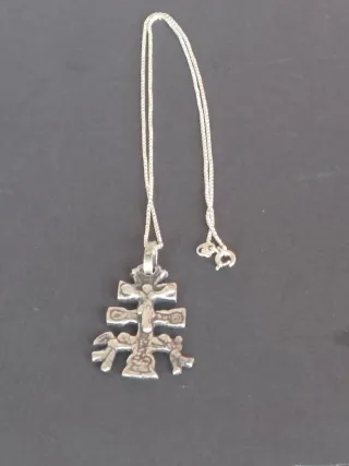 Colgante Cruz Caravaca Plata 925