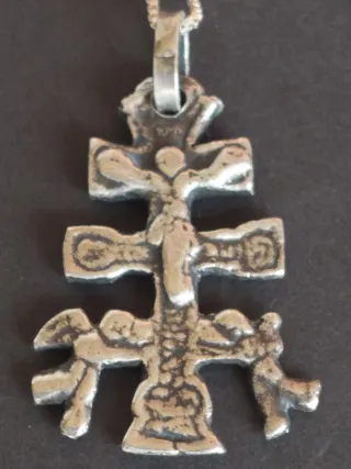 Colgante Cruz Caravaca Plata 925