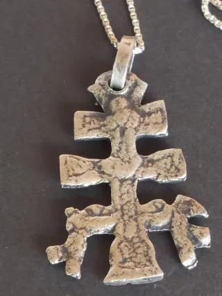 Colgante Cruz Caravaca Plata 925