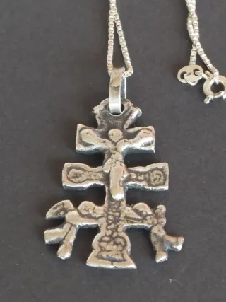 Colgante Cruz Caravaca Plata 925