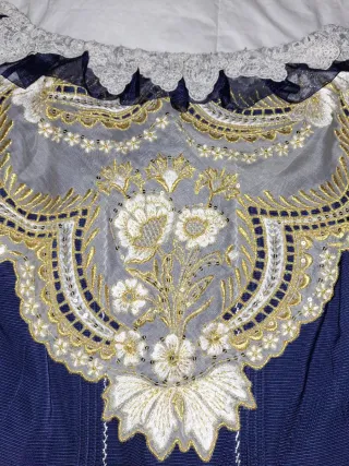 Corpino Fallera T36/38 Azul y Dorado