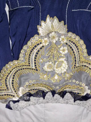 Corpino Fallera T36/38 Azul y Dorado