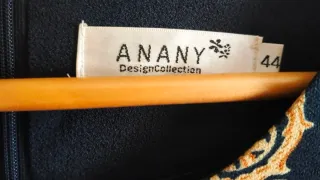 Vestido ANANY azul marino estampado