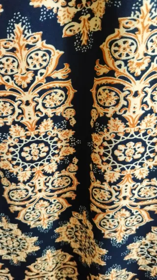 Vestido ANANY azul marino estampado