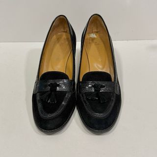 Talla 39 - Platino Zapatos de salón ante y charol