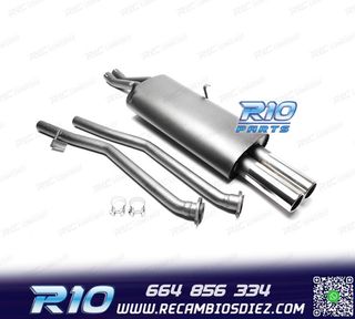 SILENCIOSO ESCAPE BMW SERIE 3 E30 L6 1982-1993 x2 BIS