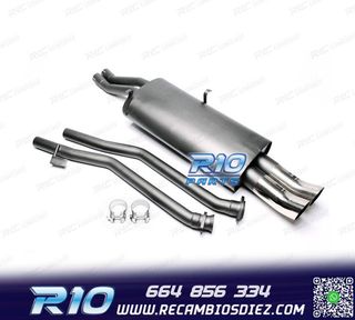 SILENCIOSO ESCAPE BMW SERIE 3 E30 L6 1982-1993 x2 DTM