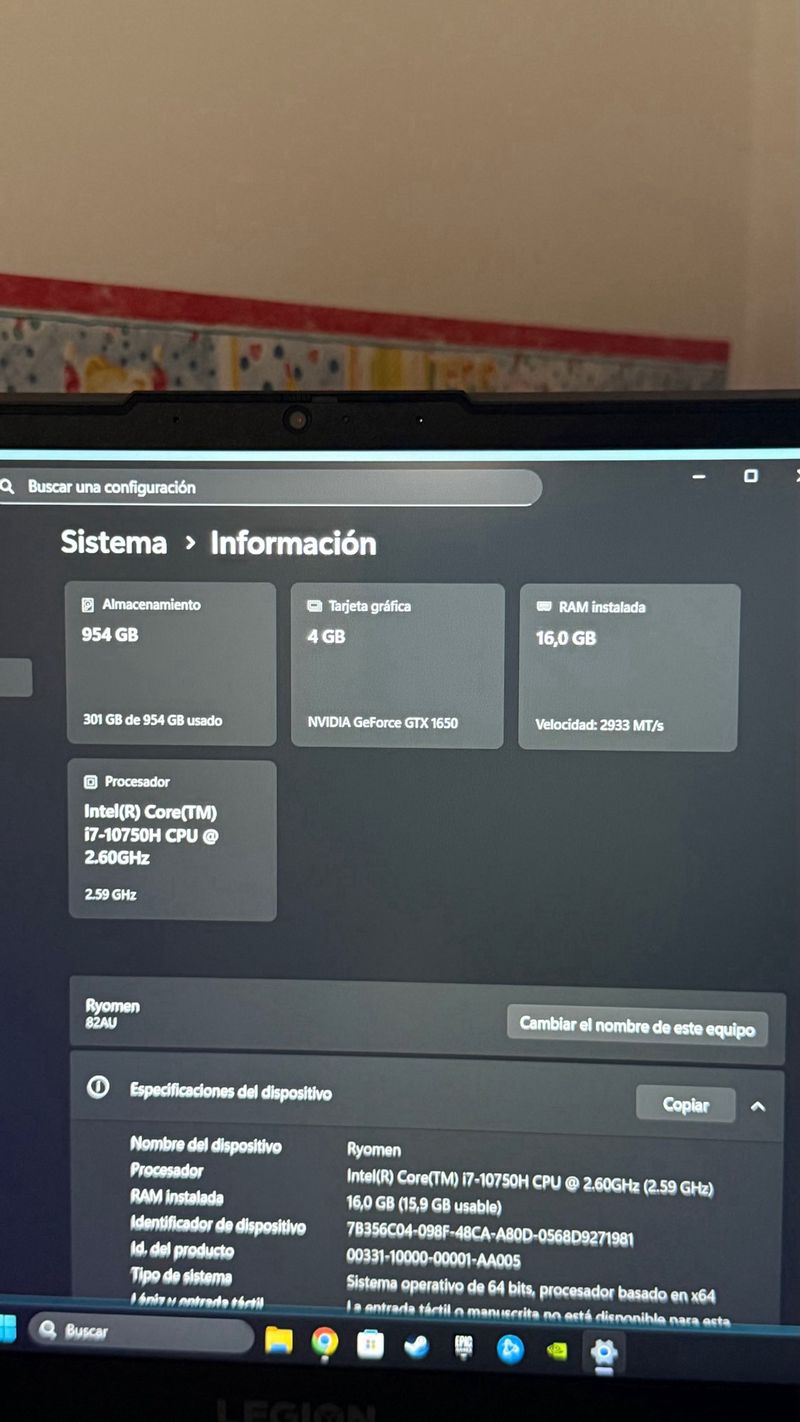 Lenovo Legion 5 i7-10750H GTX1650 afbeelding 6