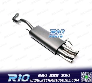 SILENCIOSO ESCAPE PARA VOLKSWAGEN VW POLO 1994-2001 x2 DTM