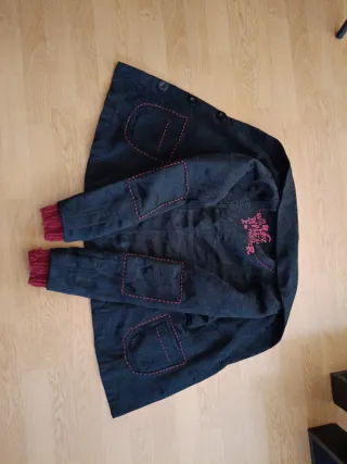 Chaqueta Desigual Negra y Roja Mujer Talla S