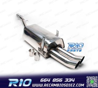 SILENCIOSO ESCAPE BMW SERIE 3 E36 L4 1991-1998 INOX x2 DTM