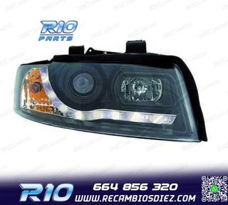 FAROS AUDI A4 B6 LIMOUSINE AVANT 00-04 LUZ DIURNA LED FONDO