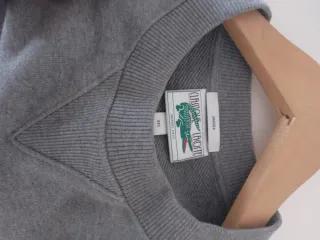 Sudadera Lacoste Gris Algodón Orgánico Talla XXS.