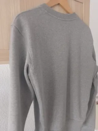 Sudadera Lacoste Gris Algodón Orgánico Talla XXS.