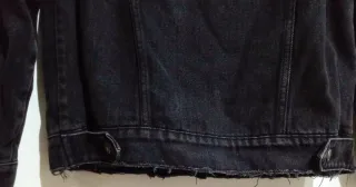 Giacca Denim Nera Bershka