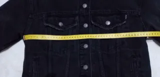 Giacca Denim Nera Bershka