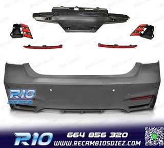 PARAGOLPES TRASERO BMW F30 LOOK M3 + KIT ESCAPE