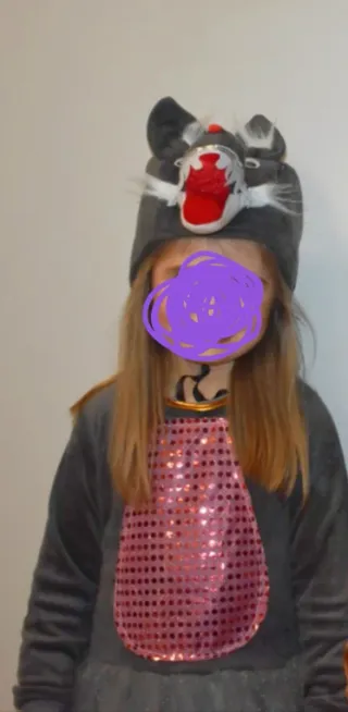 Disfraz Lobo/Loba Niña 4, 5 o 6 años