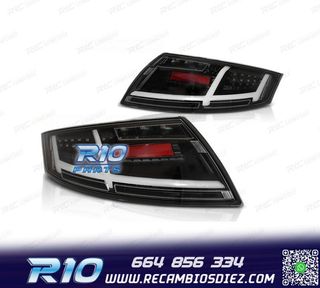 PILOTOS AUDI TT 06-13 NEGROS LED INTERMITENTE DINAMICO
