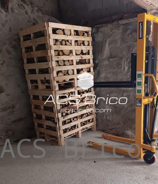 Transpaleta Apilador Elevador de Palets Manual Nylon 1000 Kg - 1600 mm - 65342 - Mader