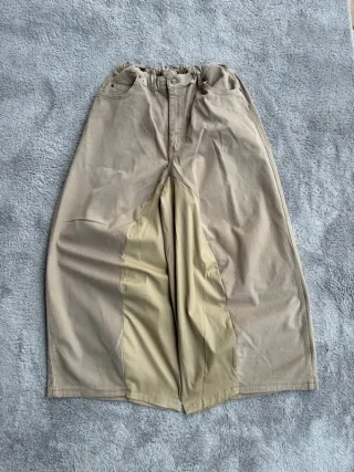 Pantalone Baggy JNCO Style Wide Leg Y2K Ricamato