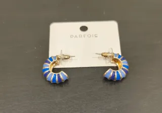 Pendientes Parfois dorados y azules
