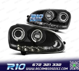 FAROS VOLKSWAGEN VW GOLF 5 03-08 JETTA 05-10 OJOS DE ANGEL L