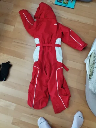 Mono de esquí para niño rojo