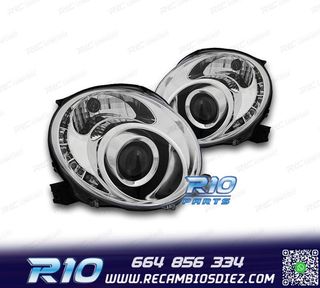FAROS FIAT 500 07-15 LUZ DIURNA TFL FONDO CROMO