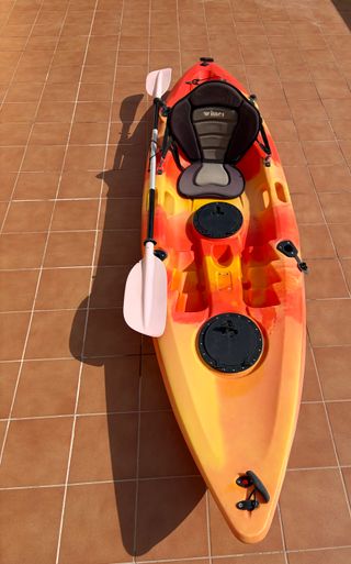 Kayak pesca individual + remo + asiento