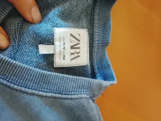 Felpa unisex blu con scritta