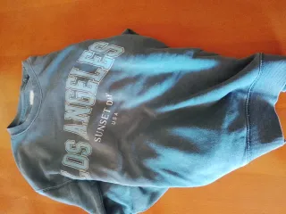 Felpa unisex blu con scritta