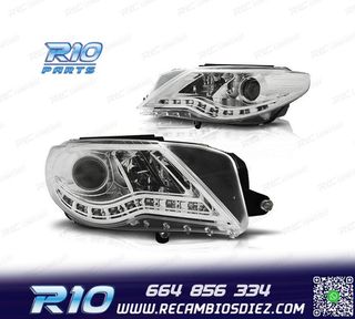 FAROS PARA VOLKSWAGEN VW PASSAT CC 08-12 LUZ DIURNA FONDO CR