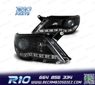 FAROS PARA VOLKSWAGEN VW TIGUAN 07-11 LUZ LED DIURNA FONDO N