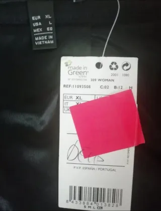 Con etiqueta - Falda negra Mango XL