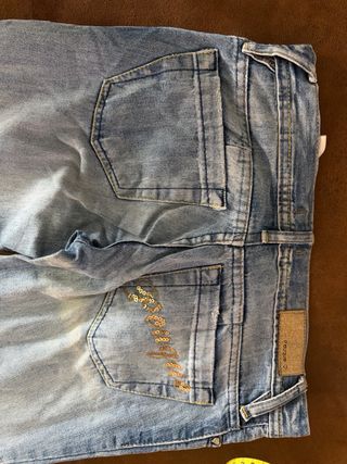 Jeans tiro bajo azul