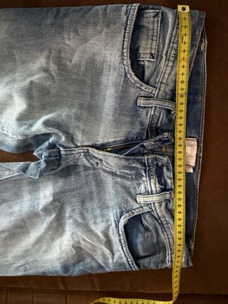 Jeans tiro bajo azul