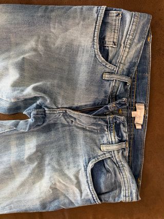 Jeans tiro bajo azul