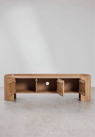 Mueble TV Madera Mango Curvo