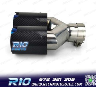 COLA ESCAPE IZQUIERDA BMW LOOK M PERFORMANCE AZUL CARBONO