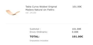 Tabla Wobbel de madera