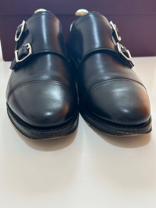 John Lobb "William double monk" nere taglia 5 fit